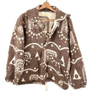 OTAVALO 100% WOOL HAND MADE IN ECUADOR UNISEX TRIBAL JACKET